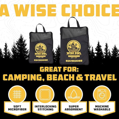 Wise Owl Outfitters Camping Towel - Camping Accessories
