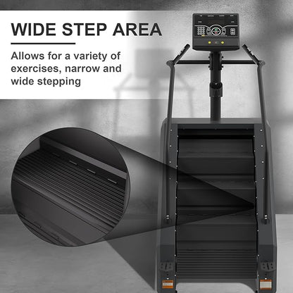 Stair Stepper Machine, Continuous climbing Stair Machine, Commercial Grade Stair Stepping Machine for Cardio and Lower Body Workouts, Max Load 375LBS