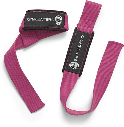 Gymreapers Lifting Wrist Straps for Weightlifting, Bodybuilding, Powerlifting, Strength Training, & Deadlifts - Padded Neoprene with 18 inch Cotton