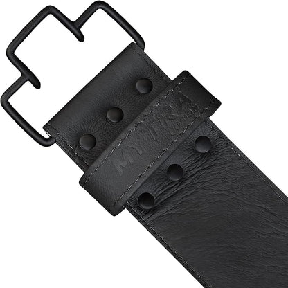 Mytra Fusion Weight Lifting Belt Power Lifting Back 100% Leather 600 Lbs.