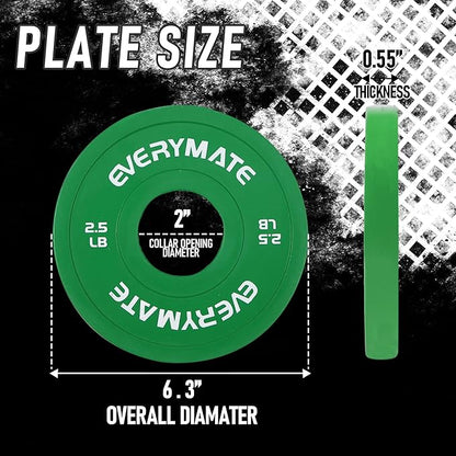 Change Weight Plates 1.25LB 2.5LB 5LB Set Fractional