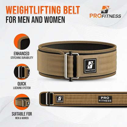 Weightlifting Belt for Men & Women - 4''
