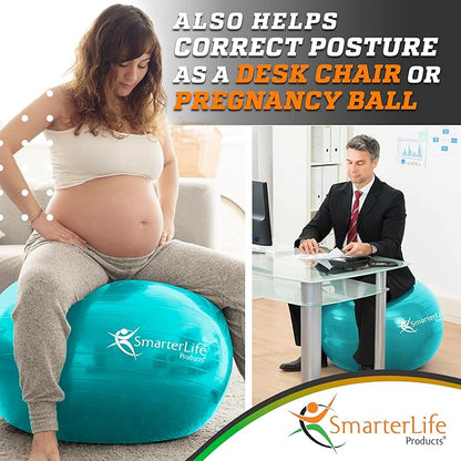 SmarterLife Workout Exercise Ball for Fitness