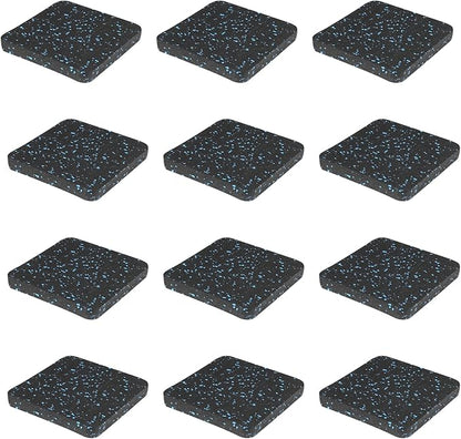 Protect Your Floors with High-Density Rubber Treadmill Mat 12, 3.94" 3.94" x 3.94" x 0.5" Exercise