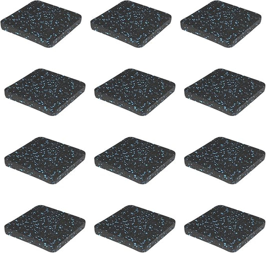 Protect Your Floors with High-Density Rubber Treadmill Mat 12, 3.94" 3.94" x 3.94" x 0.5" Exercise