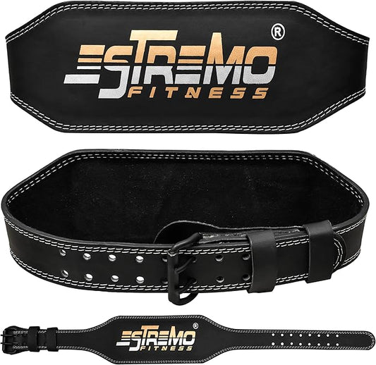 Weight Lifting Belt Genuine Leather 6 Inches Wide