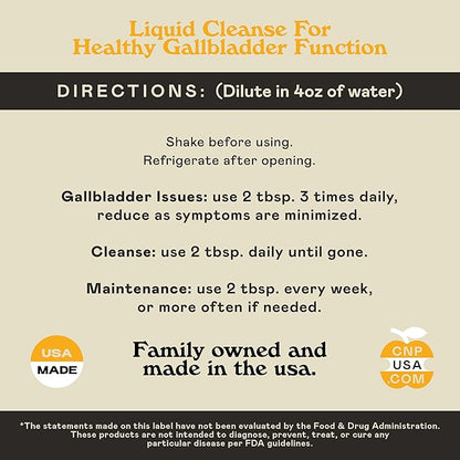 Complete Natural Gallbladder Complete - Liquid Supplement for Gallbladder Support, Liver Cleanse, and Digestive Health with Apple Cider Vinegar, Turmeric, Beet, Digestive Enzymes, Milk Thistle - 16oz