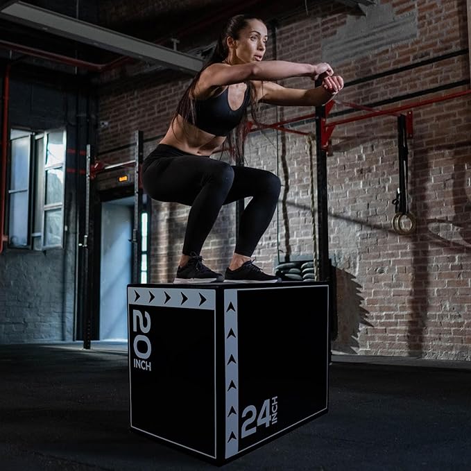 BalanceFrom Plyo Jumping Exercise Box, Home Gym Workout Trainer, Multiple Options