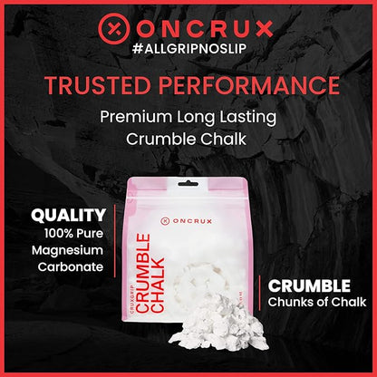 Crumble Chalk - Chunky Rock Climbing Chalk - Professional Hand Chalk for Weightlifting, Crossfit, Powerlifting 11 oz.