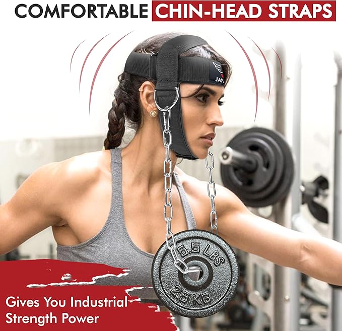 Jayefo Sports Neck Training Exerciser Harness Traps Muscle