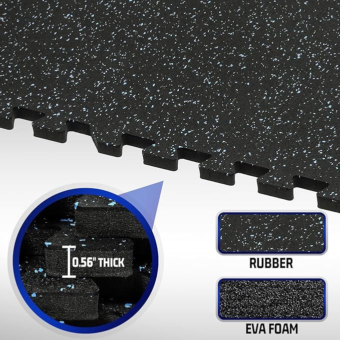 SUPERJARE 0.56“ Thick Exercise Equipment Mats