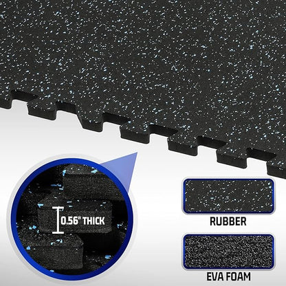 SUPERJARE 0.56“ Thick Exercise Equipment Mats
