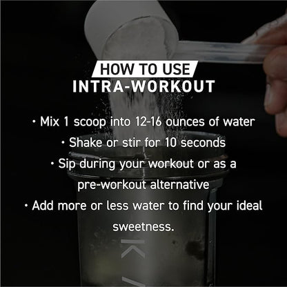 Kaged Intra-Workout Powder In-Kaged BCAAs, L-Citrulline & Beta-Alanine for Endurance 124mg Organic PurCaf Caffeine Coconut Water Powder 20 Servings Blue Raspberry