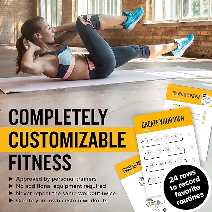 NewMe Fitness Bodyweight Workout Cards 3)