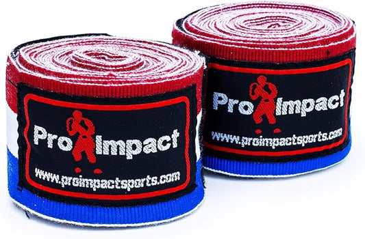 Pro Impact Mexican Style Hand Wraps for Men & Women – 180" Stretchable Boxing Wraps for MMA, Muay Thai, Kickboxing & Gym Training – Wrist & Knuckle Protection for Maximum Performance & Support