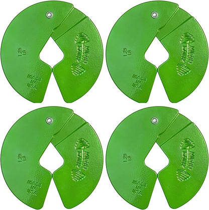Micro Gainz Dumbbell Fractional 1.25lb Weight Plate, Ideal for Micro Loading, (Choose Color) 4 Piece Fractional Weight Plates, Designed for Dumbbell Training, Made In USA
