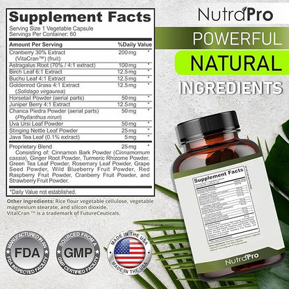 Kidney Cleanse Detox & Repair and Bladder Support- Kidney Support Supplement for Kidney Restore With Chanca Piedra,Cranberry, Juniper Berries for Kidney Detox and Bladder Health.60 Day Supply