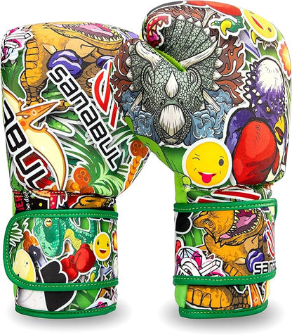 Sanabul Sticker Bomb Adult Boxing Gloves Kickboxing MMA training Punching Heavy Bag