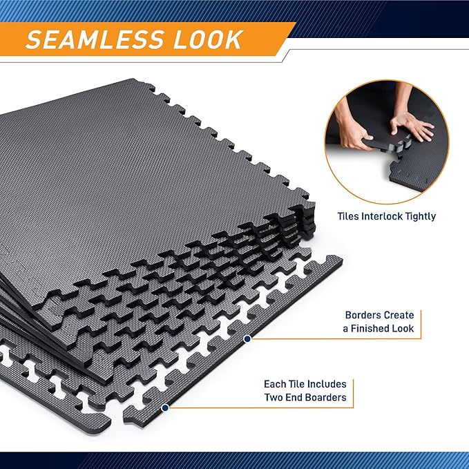 Marcy EVA Foam Interlocking Flooring Mat High Density