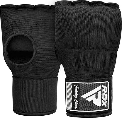 RDX Gel Boxing Hand Wraps Inner Gloves Men Women, Quick 100cm Long Wrist Straps, Elasticated Padded Fist Under Mitts Protection, Muay Thai MMA Kickboxing Martial Arts Punching Training Bandages