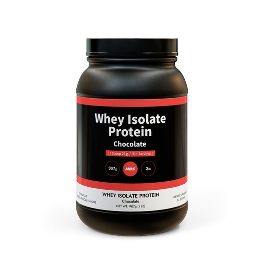 HBS, Whey Isolate Protein Powder Supplement (907g, 2lb)