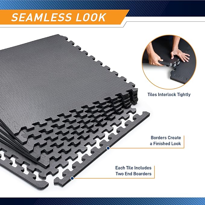 Marcy EVA Foam Interlocking Flooring Mat High Density