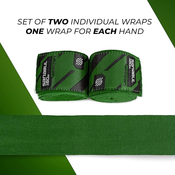 Sanabul Elastic 180 inch Boxing Hand Wraps for Boxing Gloves Muay Thai Kickboxing MMA Wraps for Men & Women