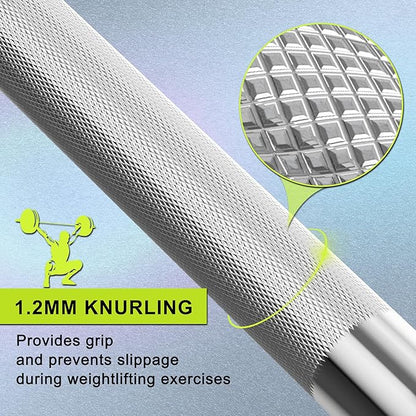 Olympic Barbell Bar EZ Curl Bar Weightlifting Barbell 2 Inch