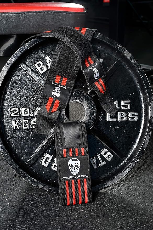 Gymreapers Weightlifting Wrist Wraps (IPF Approved) 18" Professional Quality Wrist Support with Heavy Duty Thumb Loop - Best Wrap for Powerlifting Competition, Strength Training, Bodybuilding