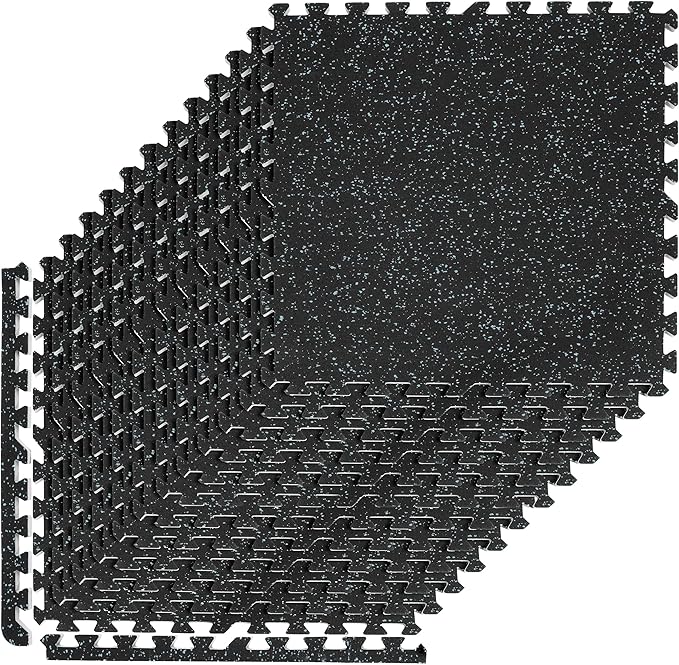 Sivan Fitness 1/2" Thick Rubber Top High-Density EVA