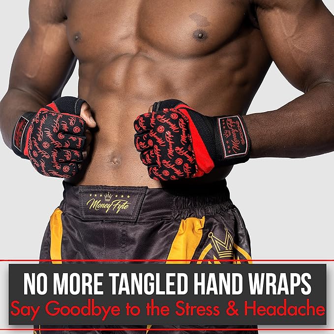 Quick Gel Boxing Wraps Under Boxing Gloves - Kickboxing MMA Muay Thai - Fist, Knuckle, Wrist Wrap Protection Inner Glove Hand Wraps - Men Women Kids