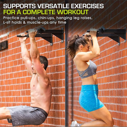 ProsourceFit Foldable Pull Up Bar/Doorway Trainer for Multi Use Fitness & Home Gym Exercise