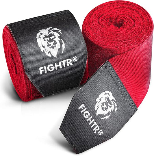 FIGHTR® Boxing Handwraps 160 inches semi-Elastic Hand Wraps with Thumb Loop for Boxing, MMA, Muay Thai & Martial Arts