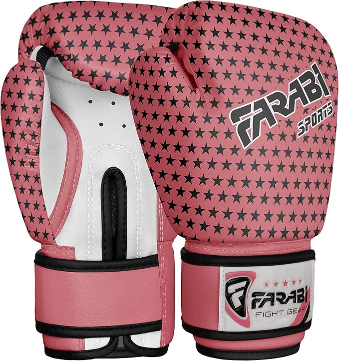 Farabi Sports Kids Boxing Gloves 4, 6, 8-oz Boxing Gloves for Kids Junior Boxing Gloves Youth Boxing Gloves Boys and Girls Boxing Training Gloves for MMA Muay Thai & Punching Bag