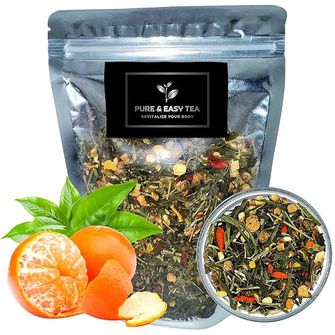 Pure And Easy Tea, Detox Delight, 30 Day Detox, Supports Healthy Slimming, Liver, Gut & Colon Cleanse, Advanced Full Body Blend, 100g/3.5oz