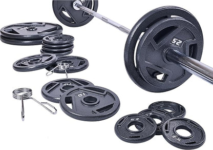 Signature Fitness Olympic 2-Inch Cast Iron Plate Weight