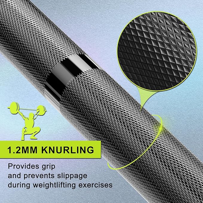 Olympic Barbell Bar EZ Curl Bar Weightlifting Barbell 2 Inch