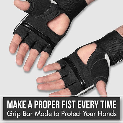 Quick Gel Boxing Wraps Under Boxing Gloves - Kickboxing MMA Muay Thai - Fist, Knuckle, Wrist Wrap Protection Inner Glove Hand Wraps - Men Women Kids