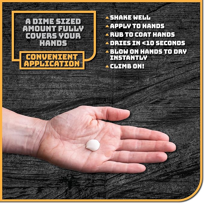 Danger Buddies Liquid Chalk for Rock Climbing, Weight Lifting, Gymnastics & More