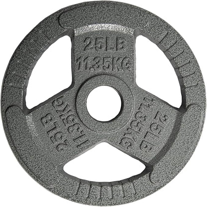 Yes4All Olympic Rubber Grip Plates for Barbell 2-Inch Weight