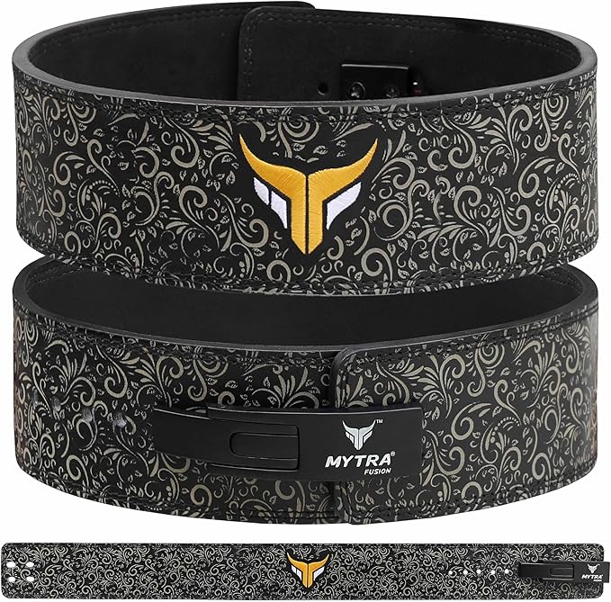 Mytra Fusion Weight Lifting Belt for Men and 10MM Thick 4" wide 100% Genuine
