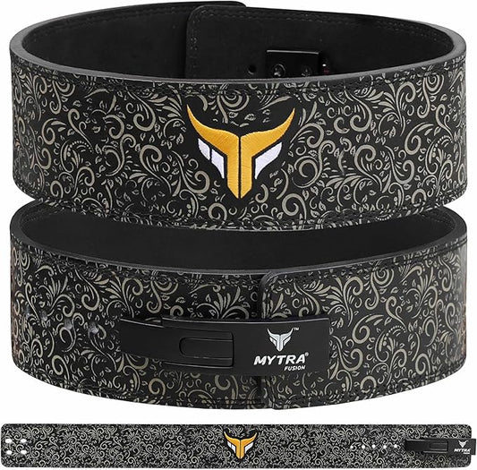 Mytra Fusion Weight Lifting Belt for Men and 10MM Thick 4" wide 100% Genuine