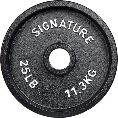 Signature Fitness Deep Dish 2-Inch Olympic Cast Iron