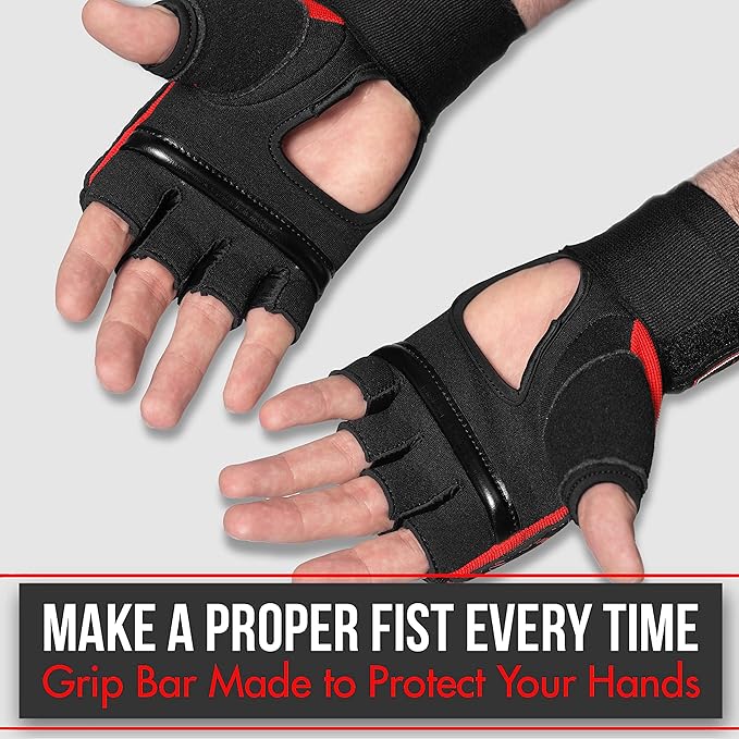 Quick Gel Boxing Wraps Under Boxing Gloves - Kickboxing MMA Muay Thai - Fist, Knuckle, Wrist Wrap Protection Inner Glove Hand Wraps - Men Women Kids
