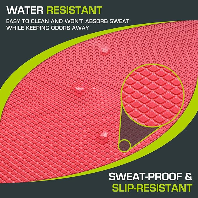 ProsourceFit Exercise Balance Pad – Large Cushioned Non-Slip Foam Mat & Knee Pad for Fitness, Stability Training, Physical Therapy, Yoga 15"x19"