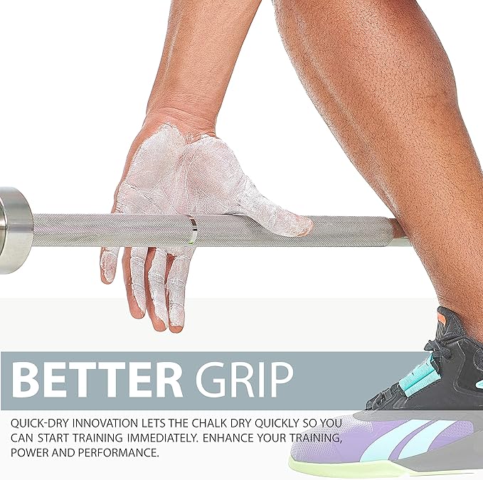 WARM BODY COLD MIND Premium Liquid Chalk for Weight Lifting - Hand Grip for Cross Training, Climbing, Gymnastics, Weightlifting, Powerlifting, Deadlift, Pole Dancing, Sport Gym, Fitness