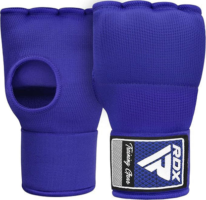 RDX Gel Boxing Hand Wraps Inner Gloves Men Women, Quick 100cm Long Wrist Straps, Elasticated Padded Fist Under Mitts Protection, Muay Thai MMA Kickboxing Martial Arts Punching Training Bandages