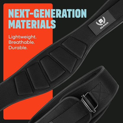 Mava Sports Weightlifting Belt for Men and Women, Weight Belt with Chain for Pullup, Gym Lifting Belt for Powerlifting, Squat, Bodybuilding, Heavy Duty Steel, Workout Belt with Comfortable Support