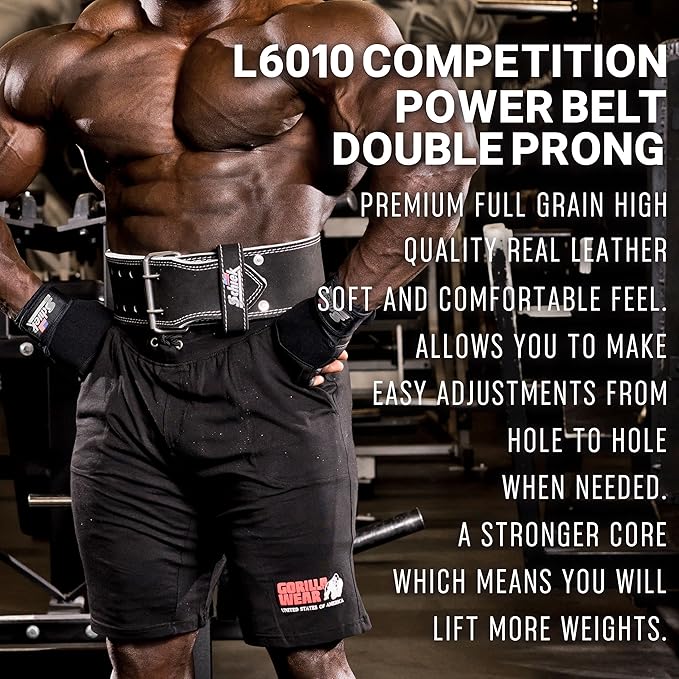 Schiek Sports Leather 6010 Competition Power Lifting Belt 9 mm