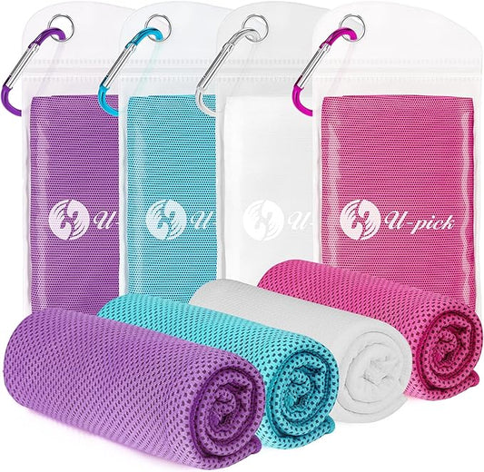 U-pick Cooling Towels Bulk 40"x12" (4 Packs)